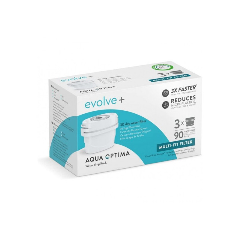 AQUA OPTIMA BOX OF 3 EVOLVE + FILTERS STEPS319