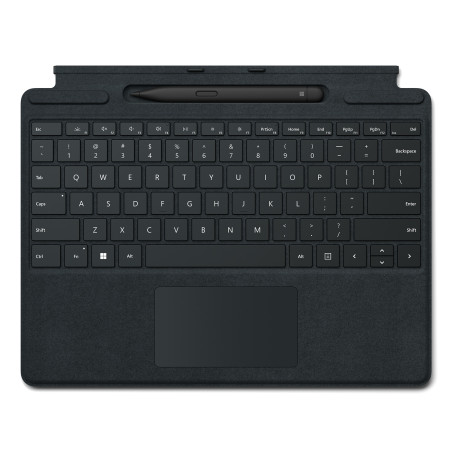 Microsoft Surface Pro Signature Keyboard w  Slim Pen 2 Spagnolo Microsoft Cover port Nero
