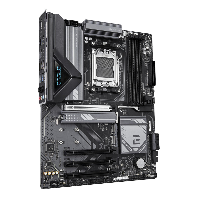 GIGABYTE B850 EAGLE WIFI6E Scheda Madre - CPU AMD Ryzen Serie 9000, VRM digitale 8+2+2 fasi, fino a 8200MHz DDR5 (OC), 1xPCIe GIGABYTE B850 EAGLE WIFI6E Scheda Madre - CPU AMD Ryzen Serie 9000, VRM digitale 8+2+2 fasi, fino a 8200MHz DDR5 (OC), 1xPCIe