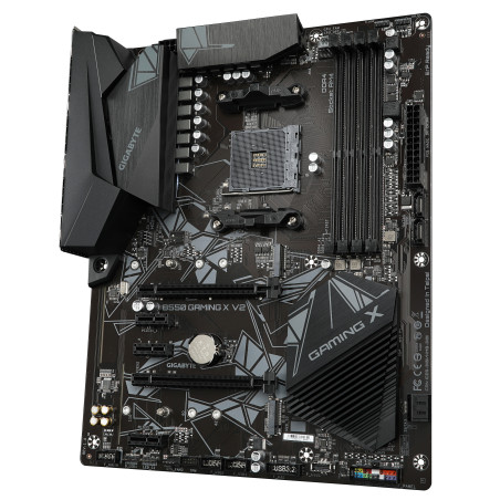 GIGABYTE B550 Gaming X V2 Scheda madre - CPU AMD Ryzen 5000, VRM a 10+3 fasi, fino a 4733 MHz DDR4, 1xPCIe 4.0 + 1xPCIe 3.0