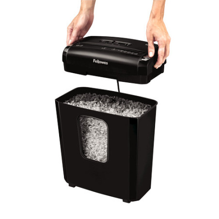 Fellowes Powershred 6M distruggi documenti Taglio a frammenti Nero