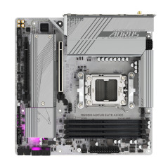 GIGABYTE B650M AORUS ELITE AX ICE Scheda madre - AMD Ryzen serie 9000, VRM a 12+2+2 fasi, fino a 8000 MHz DDR5 (OC), 1xPCIe 5.0