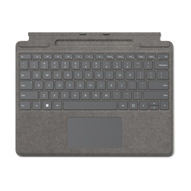 Microsoft Surface Pro Signature Keyboard QWERTY Spagnolo Microsoft Cover port Platino Microsoft Surface Pro Signature Keyboard QWERTY Spagnolo Microsoft Cover port Platino