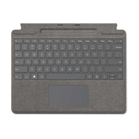 Microsoft Surface Pro Signature Keyboard QWERTY Spagnolo Microsoft Cover port Platino