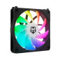 NOX Hummer EASY LINK Case per computer Raffreddatore d'aria 12 cm Nero 3 pz