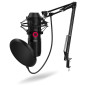 Krom Capsula Microfono Nero per PC Krom Capsula Microfono Nero per PC