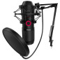 Krom Capsula Microfono Nero per PC Krom Capsula Microfono Nero per PC