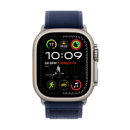 Apple Watch Ultra 2 GPS + Cellular 49mm Cassa in Titanio con Blue Trail Loop - S/M