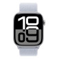 Apple Watch Series 10 Serie 10 GPS 46mm Cassa in Alluminio Color Argento con Blu tempesta Sport Loop