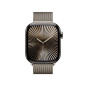 Apple Watch Series 10 Serie 10 GPS + Cellular 42mm Cassa in Titanio con Loop in maglia milanese