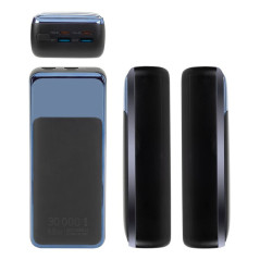Rivacase VA1080 batteria portatile Polimeri di litio (LiPo) 30000 mAh Nero, Blu