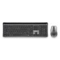 NGS ECLIPSE tastiera Mouse incluso Casa/ufficio RF senza fili + Bluetooth QWERTY Inglese Grigio