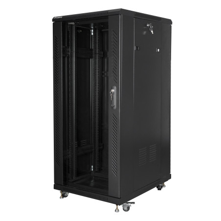 Lanberg FF01-6827-12BL rack 27U Rack indipendenti Nero