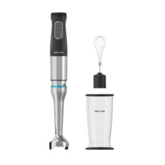 Cecotec 03960 frullatore Frullatore ad immersione 1200 W Nero, Acciaio inox