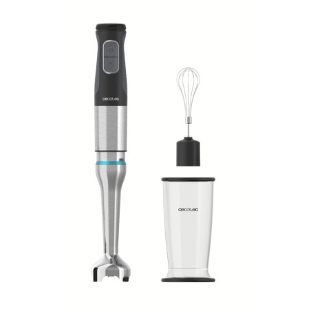 Cecotec 03960 frullatore Frullatore ad immersione 1200 W Nero, Acciaio inox