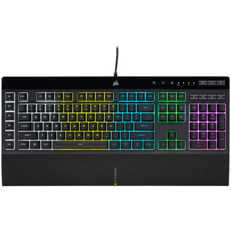 Corsair K55 RGB PRO tastiera Gaming USB QWERTY Spagnolo Nero