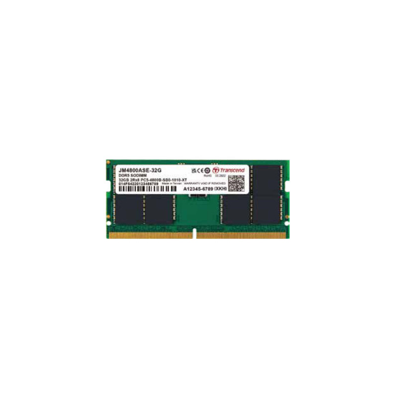 Transcend JetRam JM4800ASE-32G memoria 32 GB 1 x 32 GB DDR5 Transcend JetRam JM4800ASE-32G memoria 32 GB 1 x 32 GB DDR5