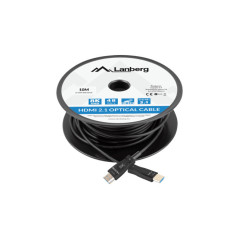 Lanberg CA-HDMI-30FB-0100-BK cavo HDMI 10 m HDMI tipo A (Standard) Nero