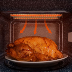 Cecotec 01529 forno a microonde Nero Microonde con grill Superficie piana 20 L 700 W
