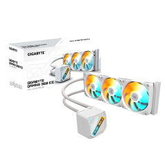 GIGABYTE GAMING 360 ICE Raffreddamento Liquido per CPU - 3x120 mm Ventole ARGB, Meccanismo di bloccaggio a scorrimento,