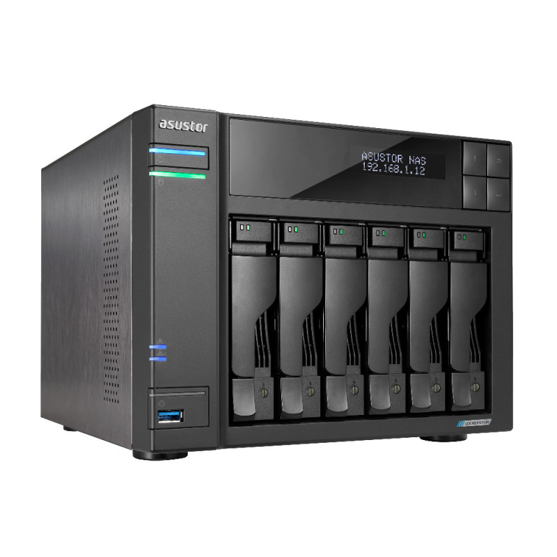 Asustor LOCKERSTOR 6 NAS Desktop Intel® Celeron® N5105 8 GB DDR4 HDD ADM Nero Asustor LOCKERSTOR 6 NAS Desktop Intel® Celeron® N5105 8 GB DDR4 HDD ADM Nero