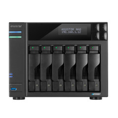 Asustor LOCKERSTOR 6 NAS Desktop Intel® Celeron® N5105 8 GB DDR4 HDD ADM Nero