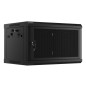 Lanberg WF01-6406-23B rack 6U Da parete Nero