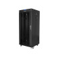 Lanberg free standing rack 19inch cabinet 27U 600x600 glass door LCD flat pack black Rack indipendenti