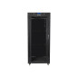 Lanberg free standing rack 19inch cabinet 27U 600x600 glass door LCD flat pack black Rack indipendenti