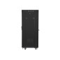 Lanberg free standing rack 19inch cabinet 27U 600x600 glass door LCD flat pack black Rack indipendenti