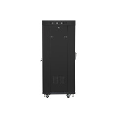 Lanberg free standing rack 19inch cabinet 27U 600x600 glass door LCD flat pack black Rack indipendenti