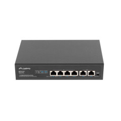 Lanberg RSFE-4P-2FE-60 switch di rete Non gestito Fast Ethernet (10 100) Supporto Power over Ethernet (PoE) 1U Nero
