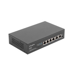 Lanberg RSFE-4P-2FE-60 switch di rete Non gestito Fast Ethernet (10/100) Supporto Power over Ethernet (PoE) 1U Nero