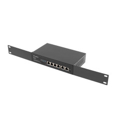 Lanberg RSFE-4P-2FE-60 switch di rete Non gestito Fast Ethernet (10 100) Supporto Power over Ethernet (PoE) 1U Nero