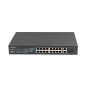 Lanberg RSFE-16P-2C-150 switch di rete Non gestito Gigabit Ethernet (10/100/1000) Supporto Power over Ethernet (PoE) 1U Nero
