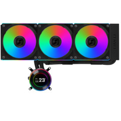 Lian Li GA II Hydroshift II LCD-C 360CL Processore Raffreddatore di liquidi tutto in uno 12 cm Nero 1 pz