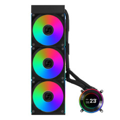Lian Li GA II Hydroshift II LCD-C 360CL Processore Raffreddatore di liquidi tutto in uno 12 cm Nero 1 pz