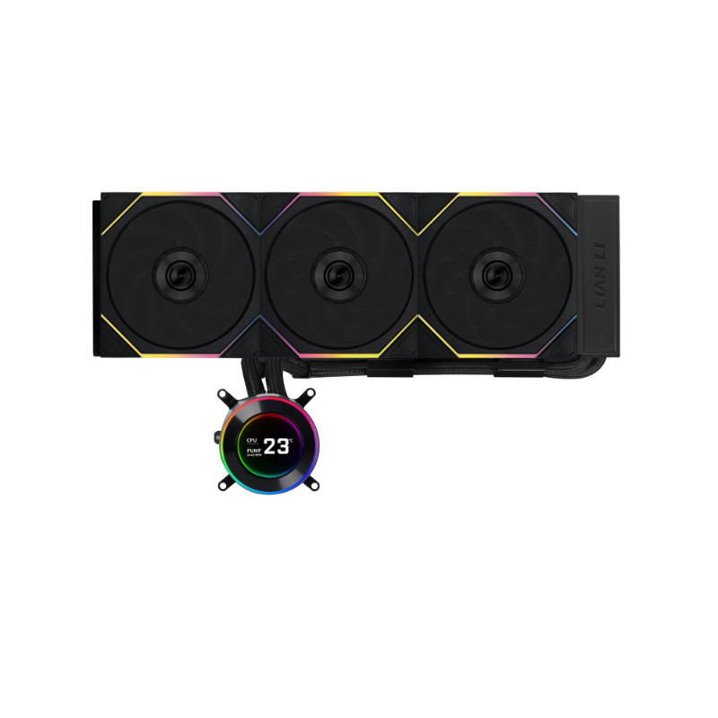 Lian Li GA II Hydroshift II LCD-C 360TL Case per computer Raffreddatore di liquidi tutto in uno 12 cm Nero 1 pz