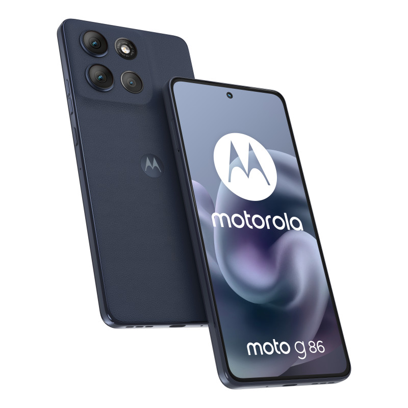Motorola moto g86 5G 16,9 cm (6.67") Doppia SIM Android 15 USB tipo-C 8 GB 256 GB 5200 mAh Blu scuro Motorola moto g86 5G 16,9 cm (6.67") Doppia SIM Android 15 USB tipo-C 8 GB 256 GB 5200 mAh Blu scuro