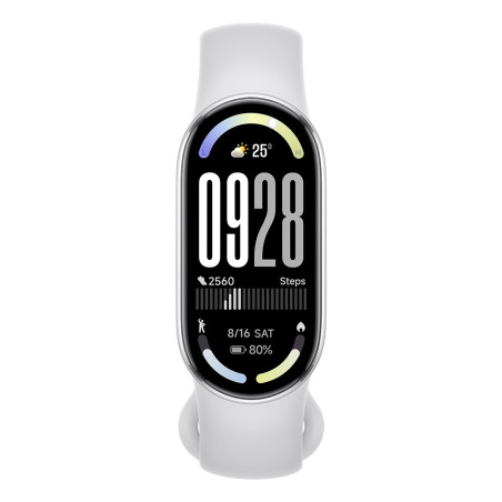 Xiaomi Smart Band 10 Silver AMOLED Braccialetto per rilevamento di attività 4,37 cm (1.72") Argento