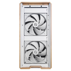 Lian Li Lancool LAN217W computer case Midi Tower Bianco, Legno