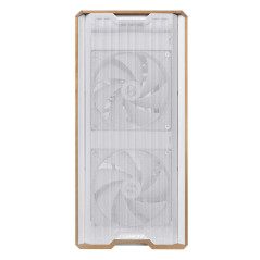 Lian Li Lancool LAN217W computer case Midi Tower Bianco, Legno