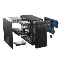 DELL Pro Max FCT2250 T2 Intel Core Ultra 7 265 32 GB DDR5-SDRAM 1 TB SSD NVIDIA RTX A1000 Windows 11 Pro Tower PC Nero