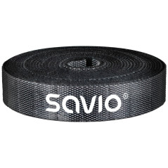 Savio OC-07 organizer per cavi Universale Cable binder Nero