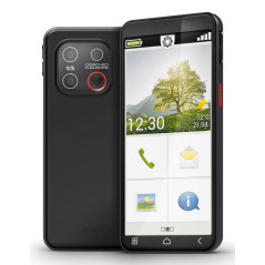 Emporia emporiaSMART.7lite 13,8 cm (5.45") SIM singola Android 15 4G USB tipo-C 6 GB 128 GB 3500 mAh Nero