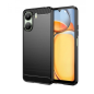 CARBON CASE FOR XIAOMI REDMI 13C FLEXIBLE SILICONE CARBON COVER BLACK