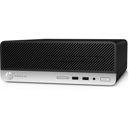 HP ProDesk 400 G5 Refurbished Intel® Core™ i5 i5-8500 8 GB DDR4-SDRAM 256 GB SSD Windows 10 Pro SFF PC Nero, Argento