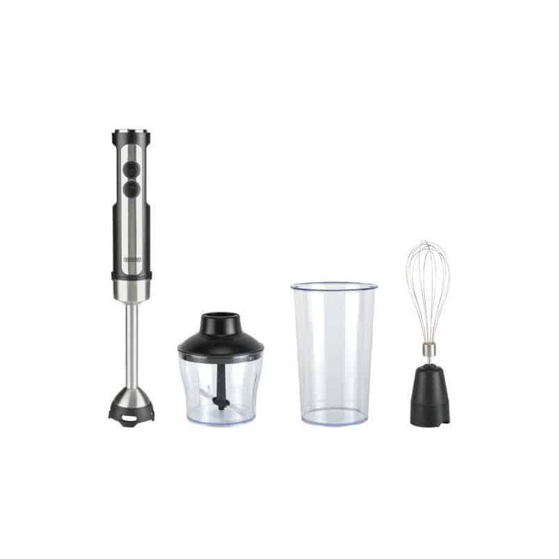 Bourgini 22.2401.00.00 frullatore 0,8 L Frullatore ad immersione 1200 W Nero, Acciaio inossidabile Bourgini 22.2401.00.00 frullatore 0,8 L Frullatore ad immersione 1200 W Nero, Acciaio inossidabile