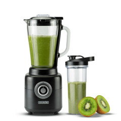 Bourgini 21.3002.00.00 frullatore 2 L Frullatore da tavolo 1800 W Nero, Acciaio inox