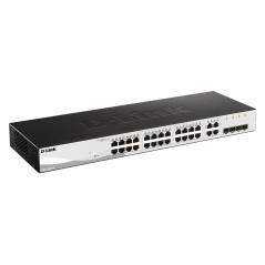 D-Link DGS-1210-28 switch di rete Gestito L2 Gigabit Ethernet (10 100 1000) 1U Nero